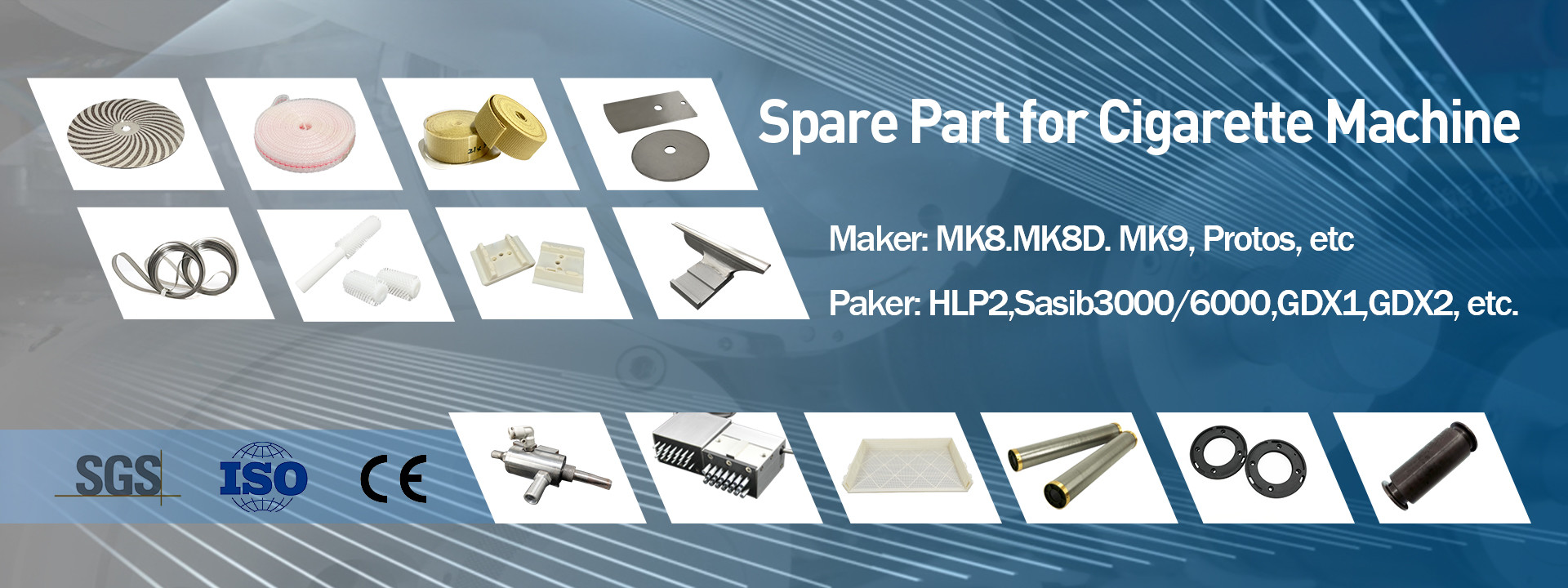 Qualität Ersatzteile der Tabakmaschinerie Fabrik