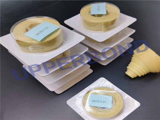 kaufen 14,5 * 2475 überzogenes Garniture Band für Filter-Tabak-Maschinerie-Ersatzteile Online-Herstellung
