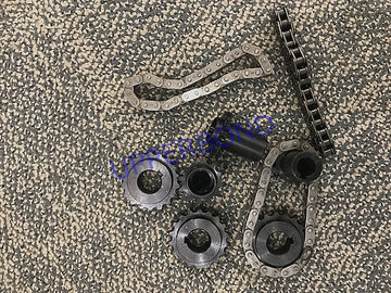 Schwarze Maschinen-Teile Antriebszahnräder und Kette der Zigaretten-MK8 für Zigarettenherstellungs-und Verpackungs-Maschinerie